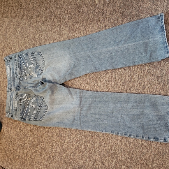 Light Blue Distressed Jeans - Picture 5 of 7
